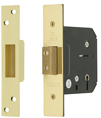 Sterling MLD530 5 Lever Deadlock, Brass, 3.0
