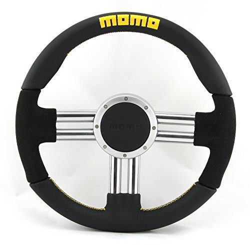Momo volante V6 Evo 35 cm NERO Steering Wheel volante