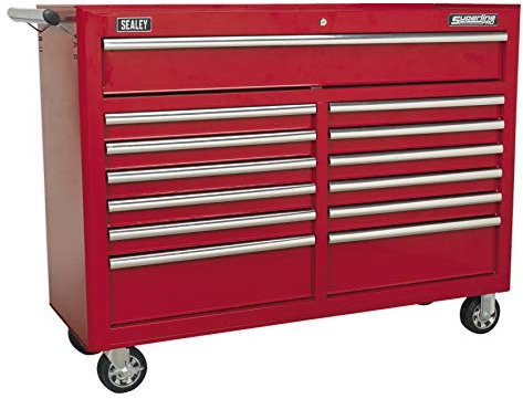 SEALEY ap5213t Werkzeugschrank 13 Schublade mit Kugellager Folien – Rot