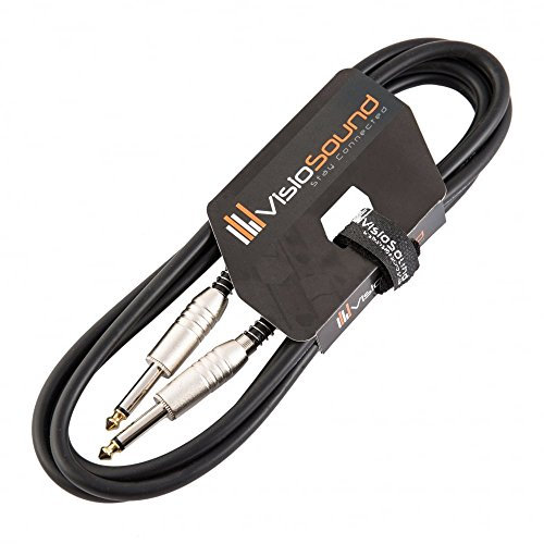 6.35mm 1/4 Jack to 1/4 Jack PA Speaker Cable/Guitar Amp Head/Cab Lead 2m