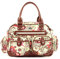 Oilily Tropical Birds Carry All Off white OCB9102-0201, Damen Henkeltasche, weiss-braun, (201), 40x16x29