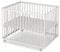 Sämann Laufstall Baby 75x100 cm | TÜV geprüft 2023 | stufenlos höhenverstellbar | Laufgitter Premium | Babybett aus Holz | Krabbelgitter Komplettset weiß