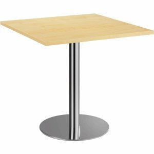 Besprechungstisch 80x80cm Ahorn/chrom