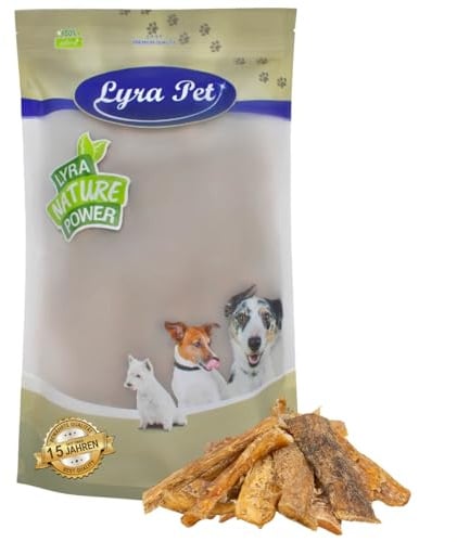 Lyra Pet® 1 kg Rindernackensehnen groß getrocknet - Kausnack für Hunde | Naturbelassener Kauartikel - Zähes & besonders bissfestes Leckerli - Hoher Proteingehalt - Nährstoffreicher, langer Kaugenuss