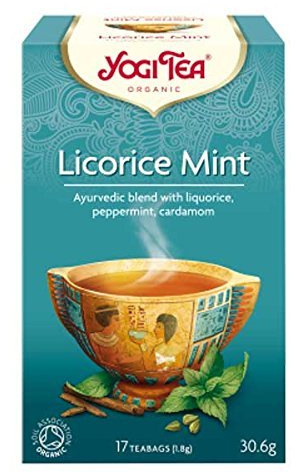 6 Pack of Gluten Free Yogi Tea Licorice Mint 17 Bag