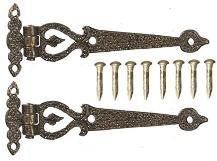 Puppenhaus Groß Kunstvolles T Scharniere Antik Gold Miniatur DIY Zubehör Hardware