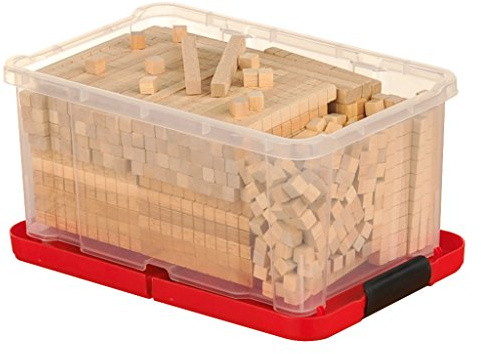Dezimalrechensatz – Großer Gruppensatz aus Holz, 432 Teile, Dienes-Material| Wiemann Lehrmittel
