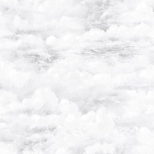 G56427 - Global Fusion Grey White Clouds Galerie Wallpaper