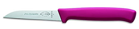F. DICK Coltello da cucina ProDynamic (lunghezza lama 7 cm, rosa, coltello da cucina per piccoli lavori di taglio, acciaio X55CrMo14, durezza 56° HRC, coltello per verdure) 82 607 072-25