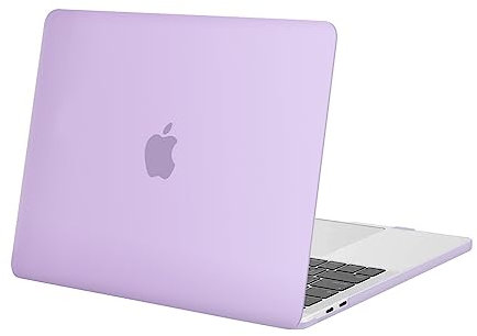 MOSISO Hülle Case Kompatibel mit MacBook Pro 13 Zoll 2025 2024 2023 2022-2016 M2 M1 A2338 A2289 A2251 A2159 A1989 A1706 A1708 mit/ohne Touch Bar,Plastik Hartschale Schutzhülle Cover, Helles Lila