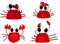 Xuniu Cute Red Lobster Crab Hut für Halloween Christmas Party Kostüm Cap Geschenk