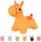 Hoppimals Tootiny Hüpftier, Hüpfpferd, Hüpftier ab 1 Jahre, Perfekt für Gymnastik & Geschicklichkeit für Kinder, Verpackt im Geschenkkarton, inklusive Pumpe - Baby-Hüpfer ORANGE