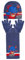 Miraculous Mädchen Marienkäfer 3-teiliges Winter-Set Kinder Wollmütze + Handschuh + Schal Set Gr. 6-8 Jahre, navy