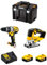 DeWALT Kit DWK215 (Taladro Percutor DCD996 + Sierra de Calar DCS334 + 2 Baterías de 5,0 Ah + Cargador + TSTAK VI)