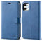 OCASE iPhone 11 Hülle Handyhülle [Premium Leder] [Standfunktion] [Kartenfach] [Magnetverschluss] Tasche Flip Case Cover Etui Schutzhülle lederhülle klapphülle für iPhone 11 (Hellblau-1)