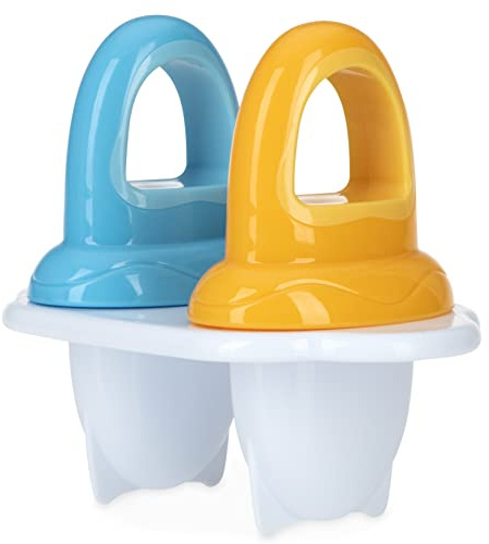 Garden Fresh Fruitsicle Lot de 2 plateaux à pop Aqua/jaune