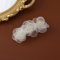 Barrettes à cheveux en forme de fleur beige pour femmes, filles, enfants, 1 pièce élégante faite à la main, accessoire de coiffure de mariage pour fête, mariage, quotidien