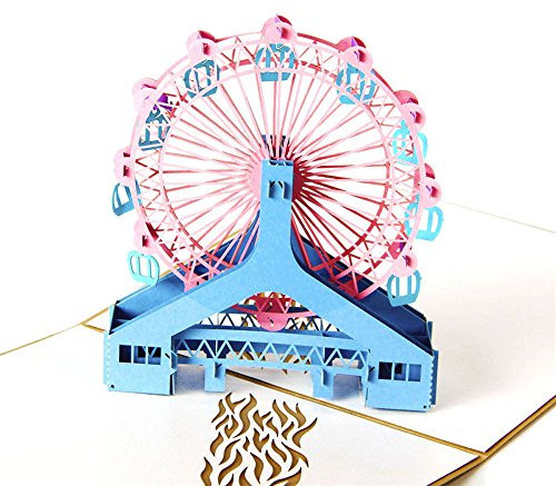 3D-Up-Karten Valentine Lover Happy Birthday Jahrestag Grußkarten Weihnachtskarten Yoga (1Multicolor, One Size)