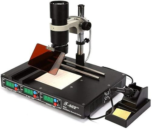 WindWilder Station de soudage T862++ BGA INFRARED REWORK STATION IRDA Welder SMD SMT 800 W pour laboratoire Loisirs Rework Solder Soldering Station