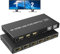 Dual Monitor HDMI KVM Switch, 2 PC 2 Monitor Switch 4K@60Hz, Extended Display HDMI KVM Switch Dual Monitor 2 in 2 Out mit USB und Audio Port, 2 Ports HDMI KVM Switch mit Controller, 2x Typ B Kabel