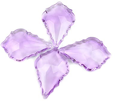 Kristallahornglas Ligeten Kronleuchter Prismatische Teile Kristallanhänger 63 Mm / 76 Mm 10~100 Stück Bunte Heimdekoration,Lila,76mm 10St