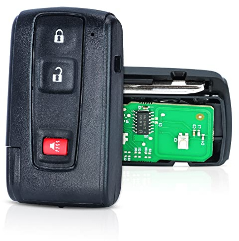 Aichiyu Key Fob Replacement for Toyota Prius 2004 2005 2006 2007 2008 2009 Keyless Entry Smart Remote Car Key MOZB21TG 312Mhz 89070-47180 for Black Logo