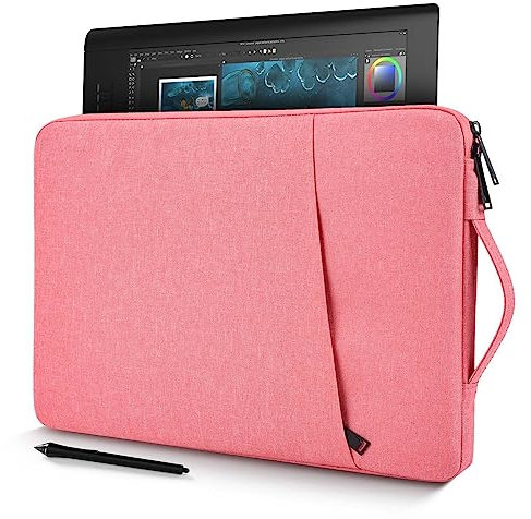 Tragbare Tablet-Schutzhülle für XP-Pen Artist13,3 Pro 13,3 Zoll / Artist 12, Huion Kamvas 13 / Inspiroy Q11K / Inspiroy H1161, Pink