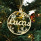 IEK personalisierte Weihnachten,personalisierte Familie Christbaumschmuck mit Namen von Familienmitgliedern Christbaumschmuck mit Namen Weihnachtsdeko aus Holz (XF23)