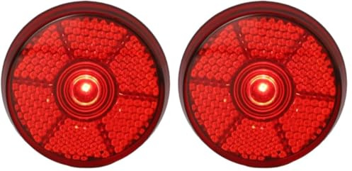 Fischer 85467 Erwachsene LED Blink- und Sicherheitslicht, rot, One Size