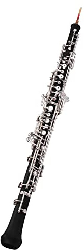 Summina Professional C Key Semi-automatic Oboe - Nickel-plated Keys Woodwind Instrument With Reed, Gloves, Leather Case, Carry Bag, and Cleaning Cloth