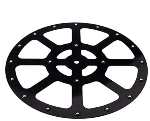 cyclingcolors Drehbeschlag 292mm 360° kugelgelagert drehbar kunststoff schwarz Drehteller Druckkugellager Tragkraft 100 kg