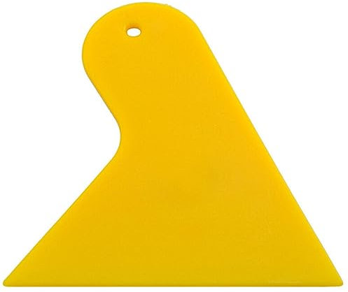 MAGICLULU Diy Glue Scraper Tool Set 10pcs (5 Small 5 Large) Yellow Plastic Handcraft Scraping Plates for Precise Adhesive Application and Home Crafting