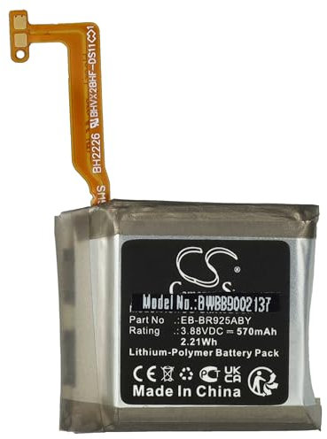 vhbw Akku kompatibel mit Samsung Galaxy Watch 5 Pro, Watch 5 Pro (45mm) Smartwatch Uhr Fitnessarmband (570 mAh, 3,88 V, Li-Polymer)