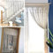 BommFu Macrame Wall Hanging Curtain | Macrame Wall Hanging Tapestry | Door Curtains,Macrame Wall Curtains Room Divider Blackout Curtain For Home/Bedroom/Living Room/Wedding 90x180cm