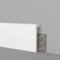 Asta 2 metri lineari COPRI BATTISCOPA IN POLIMERI LISCIO 100x25x2000 mm BIANCO - Zoccolo da cucina resistente agli urti