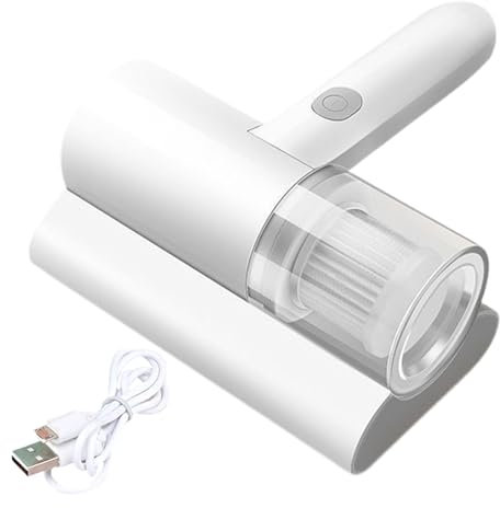 RRXIMHTT Bettstaubsauger, intelligenter Hand-Matratzen-Staubsauger, starke Saugkraft, hocheffiziente Filtration, UV-C, Milbenentfernungsfilter für Bett, Kissen, Stoff, Sofas, Lager, L