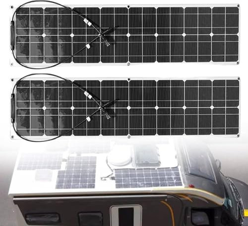 Kit de de panneau solaire flexible 400 W/800 W, module photovoltaïque de panneau solaire monocristallin pour chargement de batterie 12-24 V, avec contrôleur de charge 40 A,400W