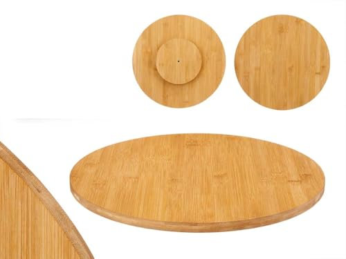 Kinvara tagliere rotondo girevole in legno 40 cm