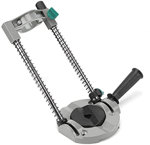 LELWNGGQ Winkelbohrführung, tragbarer Bohrmaschinenadapter aus Aluminiumlegierung für Handbohrer, Mehrwinkel-Bohrführungsaufsatz, verstellbare Winkelbohrerhalterführung für elektrische Bohrmaschine