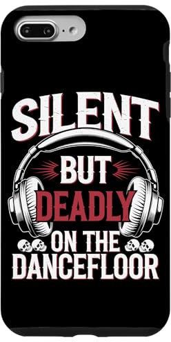 Carcasa para iPhone 7 Plus/8 Plus Silent Disco Party Auriculares inalámbricos Dance Vibes Tee