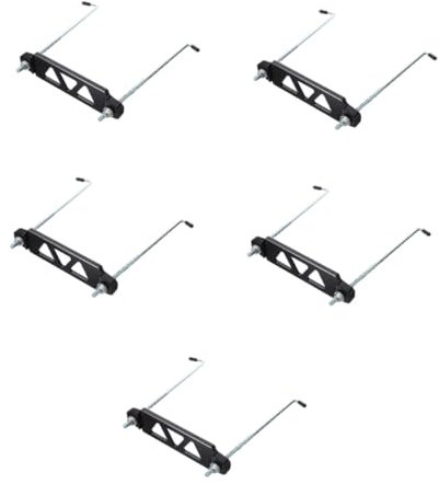 PartyKindom 5pcs Heavy Duty Battery Bracket Car Battery Mount Bracket Tie down for Car Rv Hold down Kit