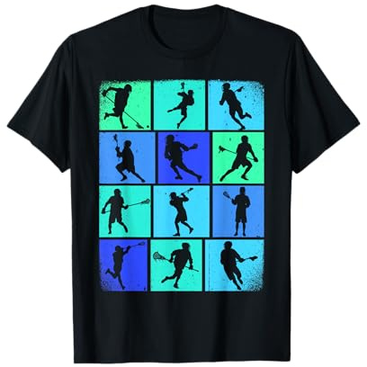 Lacrosse Player Boys Girls Lax Lover Lacrosse Stick Helmet T-Shirt