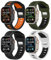 MoKo 4 Stück Sport Armband Kompatibel Mit Apple Watch Ultra 2/Ultra 49mm 46mm 45mm 44mm 42mm Herren, Ersatz Silikon Sport Loop für iWatch Series 10 9 8 7 6 5 4 SE, Farbe H