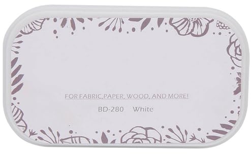 Hochwertiges Stempelkissen aus Papier und Leinwand für Stempel, Kühles Graues Stempelkissen, für -Projekte, Geeignet für Stempel (BD-280 Porzellan weiß)