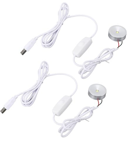 Dpofirs 2er-Pack LED-Strahler für den Innenbereich, in der Helligkeit Verstellbare Bodenstrahler für Pflanzen, Bilder, Kunstwerke, Akzentlicht für den Innenbereich mit 6,6 Fuß Langem