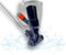 Aspirateur de piscine AVOID - Aspirateur de fond avec filtre à mailles fines - Aspirateur de piscine en acier aluminium - Nettoyeur de piscine