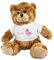 Ourson en peluche personnalisé - Motif & Prénom - Cadeau original enfant (Flamant rose)
