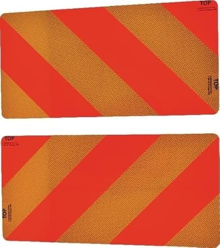 G.L.D. Forniture 1 Paar Warntafeln aus Aluminium, zugelassen in Italien, 564 x 282 mm, für landwirtschaftliche Geräte