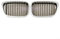 MeevrgR Auto-Nieren-Kühlergrill-Set für BMW E39 (1997–2003), Chrom, Schwarz, ABS, 51137005837 & 51137005838 (Paar)