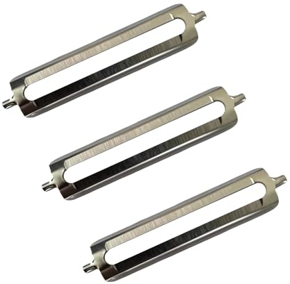 3 Stück Schälmesserklingen,Ersatzklinge für SchäLef, Edelstahl Sparschäler Ersatzklingen, Schälmesser Bester Ersatzteile Klingen (Länge 5,5 cm × Breite 1,1 cm)